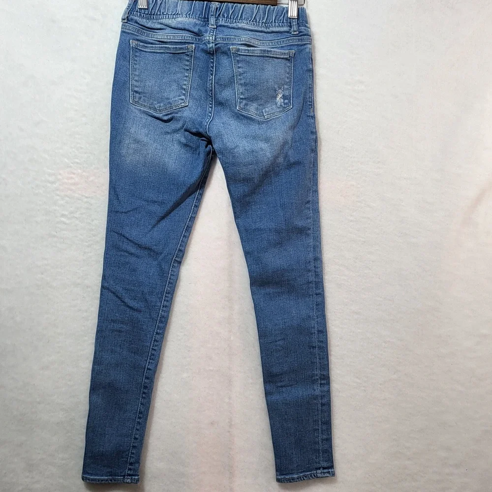 GapKids 1969 Girls Blue Distressed Pull‎ On Legging Jeans Size 12 Regular Skinny